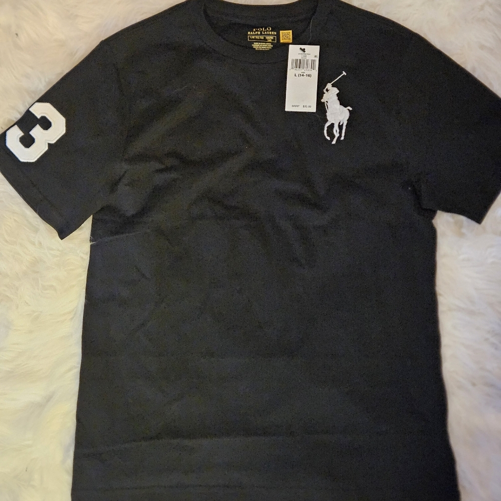 BOY’S POLO BY RALPH LAUREN BIG PONY JERSEY SZ L,M